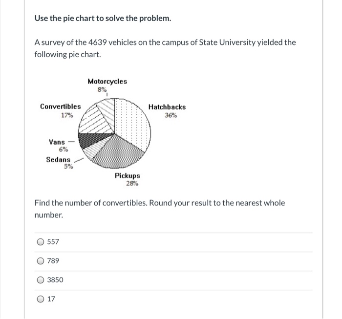 Solved Use the pie chart to solve the problem. A survey of | Chegg.com
