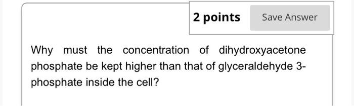 Solved 2 points Save Answer Why must the concentration of | Chegg.com