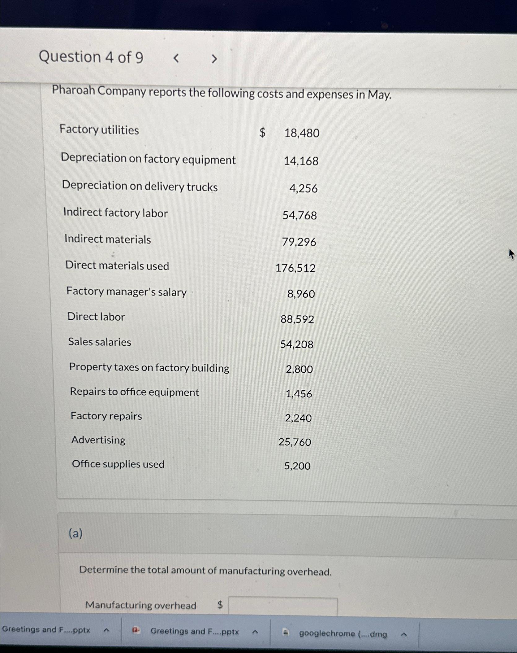 Knight Company Reports The Following Costs And Expenses In May - 441wdfq