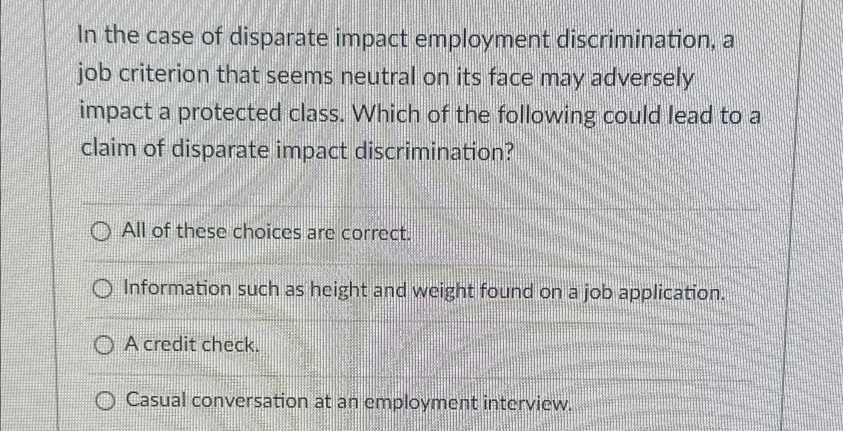 solved-in-the-case-of-disparate-impact-employment-chegg