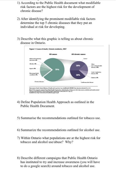 1) According to the Public Health document what | Chegg.com