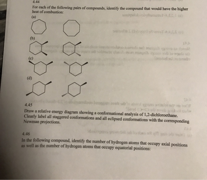 Solved 4.44 For each of the following pairs of compounds, | Chegg.com