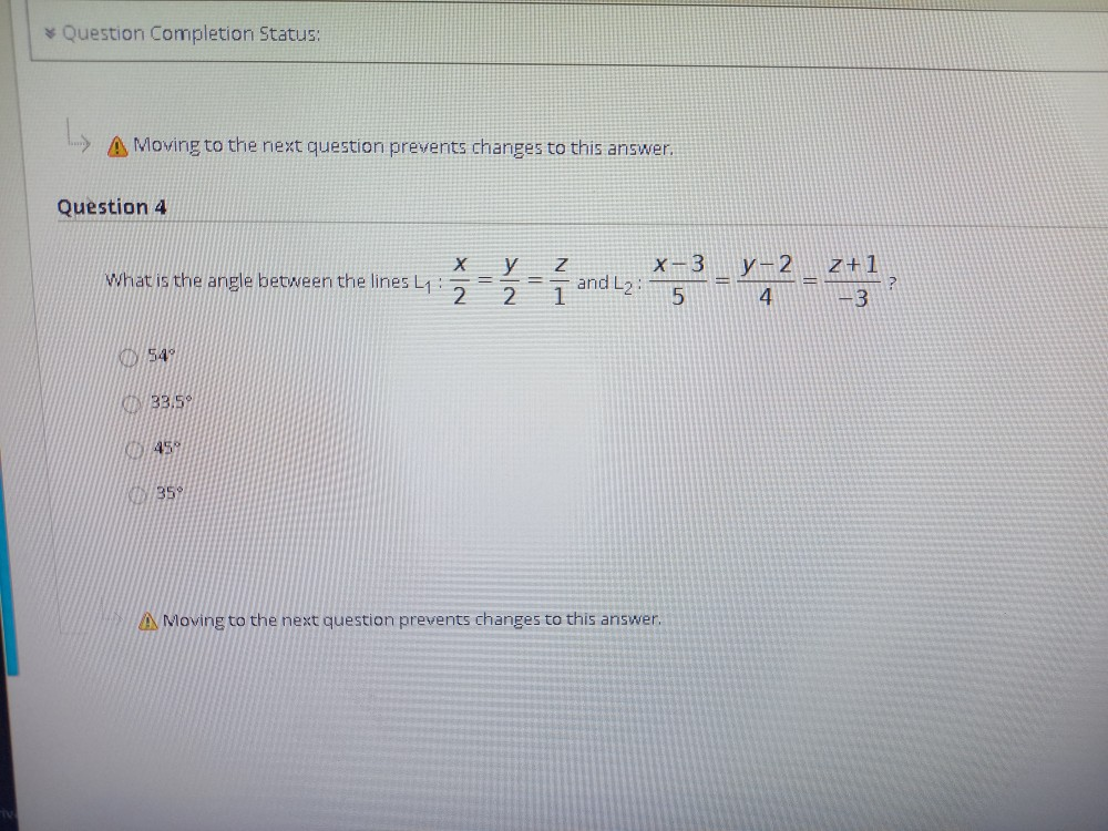 Solved Question Completion Status: A Moving to the next | Chegg.com