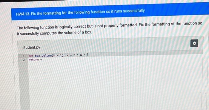 Solved The following function is logically correct but is | Chegg.com