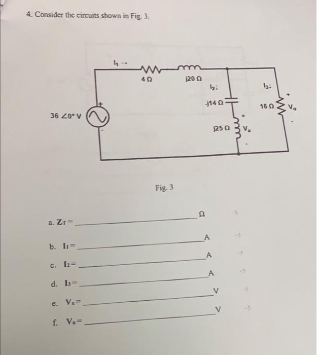 Solved 4. Consider the circuits shown in Fig. 3. 40 20 Ω b. | Chegg.com