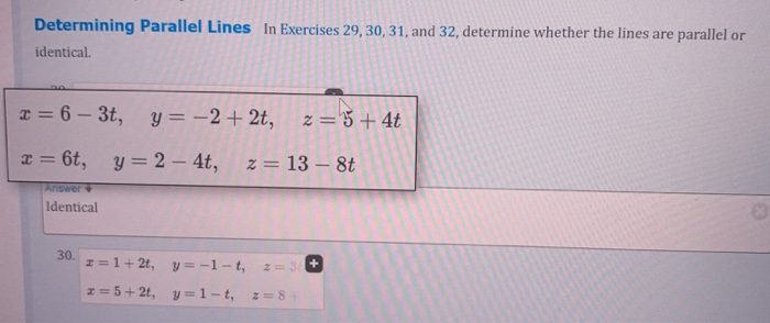 Solved Determining Parallel Lines In Exercises 29, 30, 31, | Chegg.com