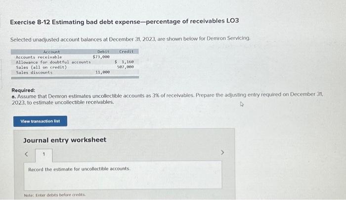 Solved B During 2024 Credit Sales Were 656 000 Cost Of Chegg Com   Image