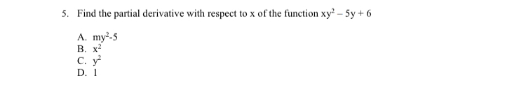 Solved Find the partial derivative with respect to x ﻿of the | Chegg.com