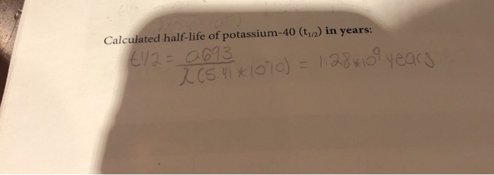 why is potassium-40 used to date objects
