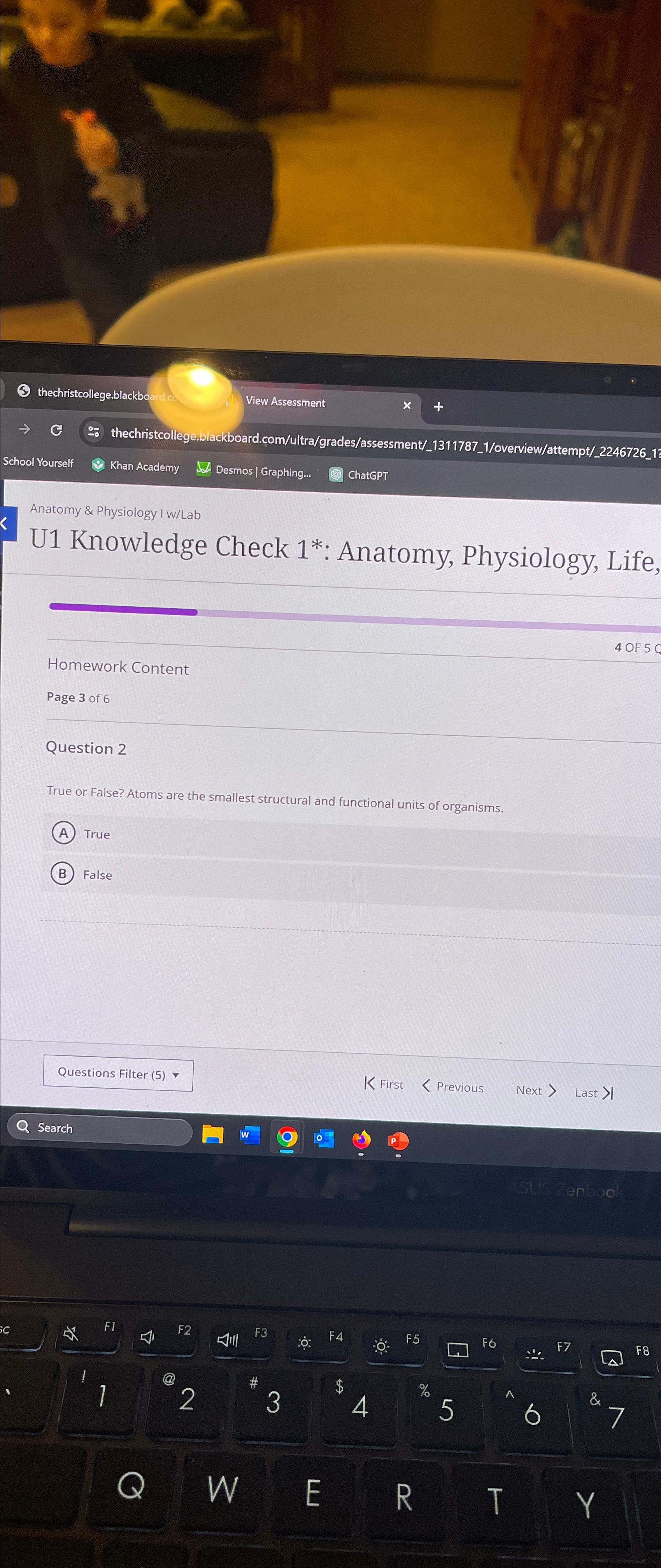 Solved U1 ﻿Knowledge Check 1*: Anatomy, Physiology, | Chegg.com