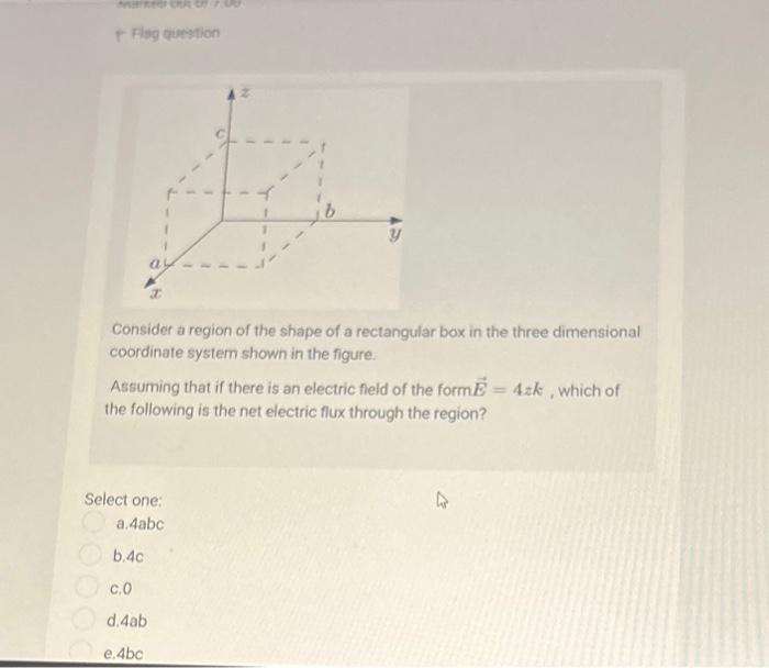 Solved Consider a region of the shape of a rectangular box | Chegg.com