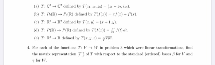 Solved For Each Of The Functions Of Question 3 Question Chegg Com