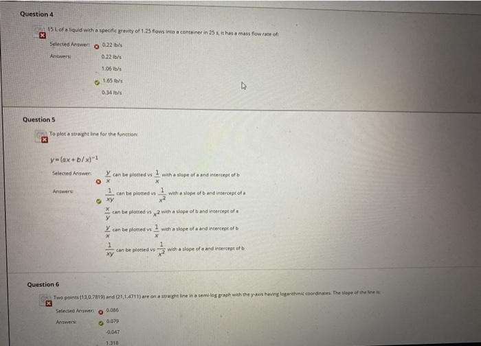 Solved Question 4 15 L of liquid with a specific gravity of | Chegg.com