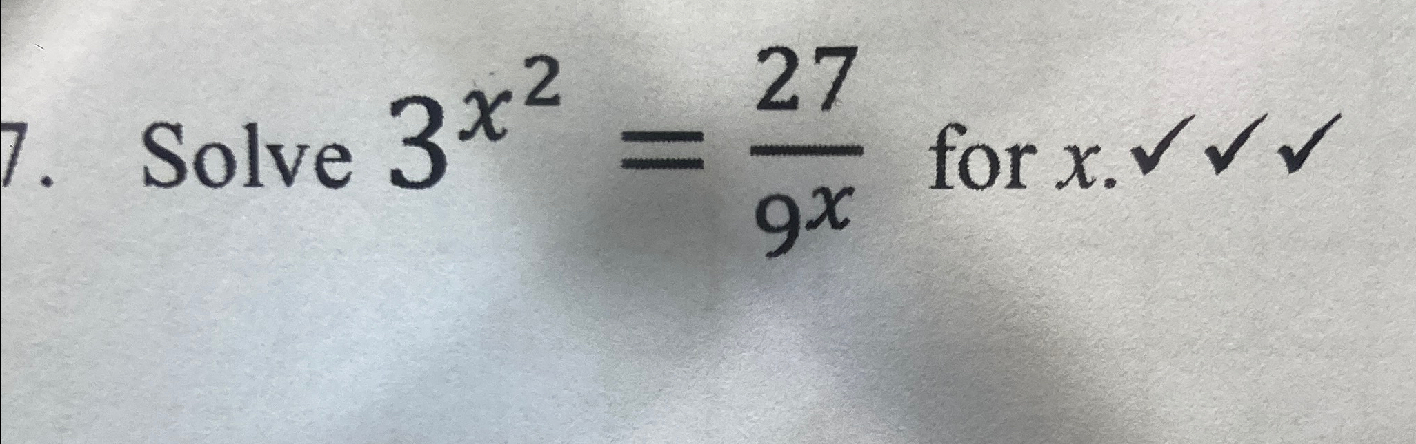 Solved Dolve 3x2=279x ﻿for x | Chegg.com