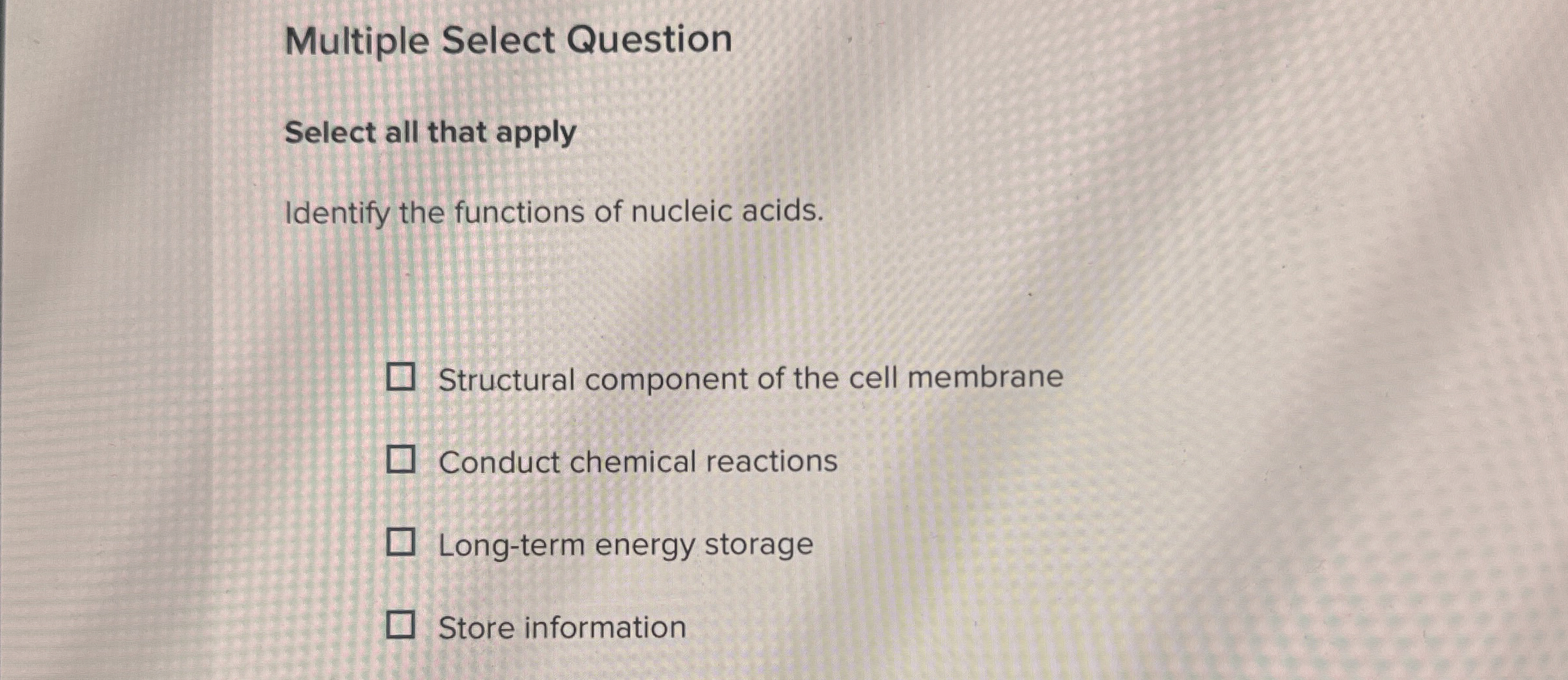Solved Multiple Select QuestionSelect all that applyIdentify