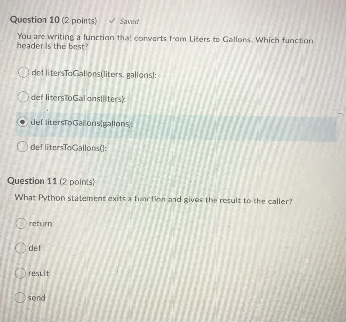 Solved Question 10 (2 points) Saved You are writing a | Chegg.com