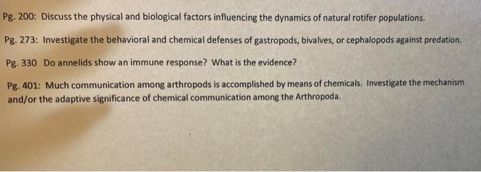 Solved Pg. 200: Discuss The Physical And Biological Factors | Chegg.com