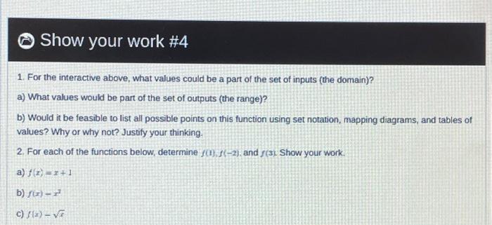 Solved Show your work #4 1. For the interactive above, what | Chegg.com