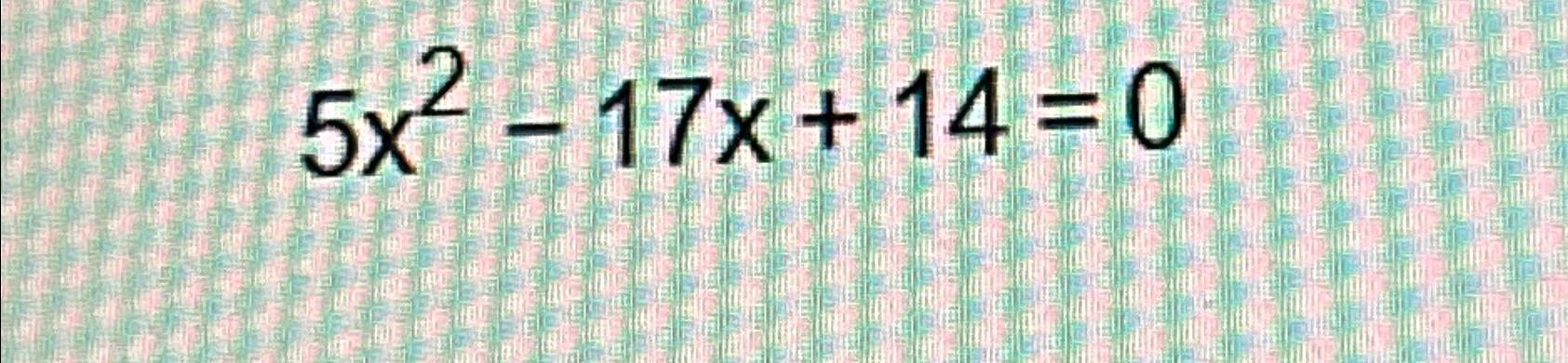 17 5 x )- 20x 8x 14