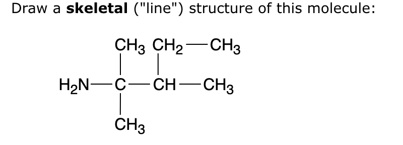 Skeletal Line Structure Example Solved Draw a skeletal (line) structure of this molecule: | Chegg.com