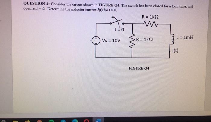 Solved QUESTION 4: Consider the circuit shown in FIGURE Q4. | Chegg.com