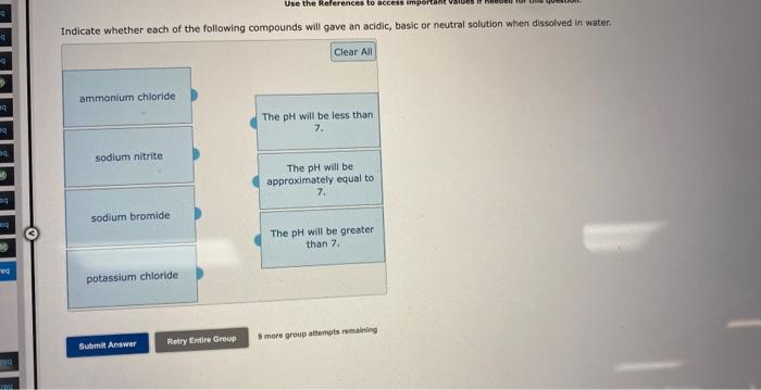 Solved Indicate whether each of the following compounds will | Chegg.com