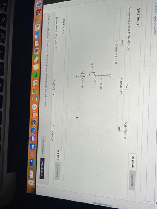 Solved juestion completion Status: QUESTION 3 30 points Save | Chegg.com