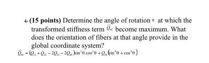 Solved 4-(15 points) Determine the angle of rotation at | Chegg.com