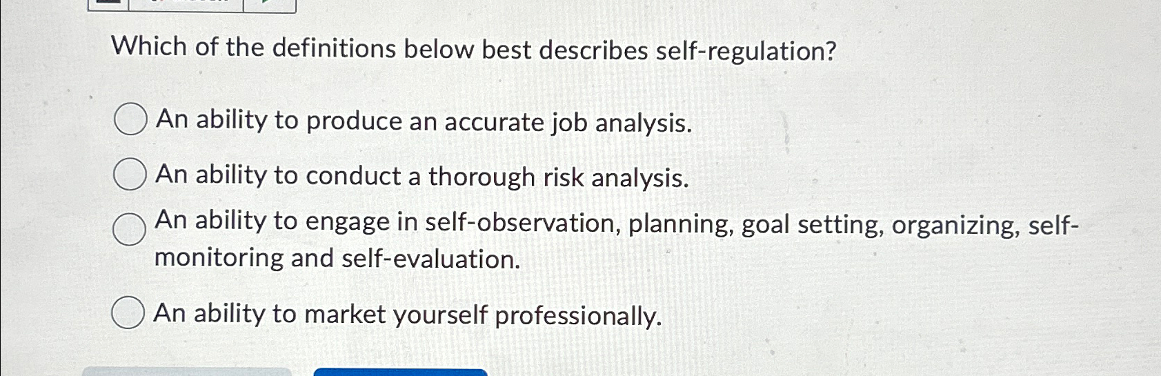 Solved Which Of The Definitions Below Best Describes | Chegg.com