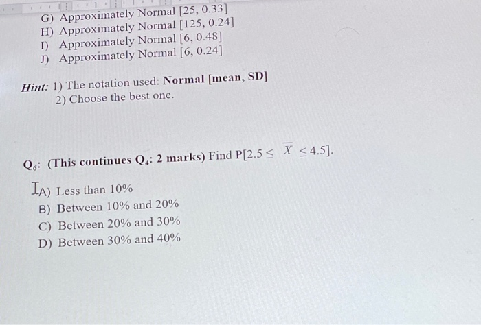 Solved Q About Clt 2 Marks Suppose A Population Cons Chegg Com