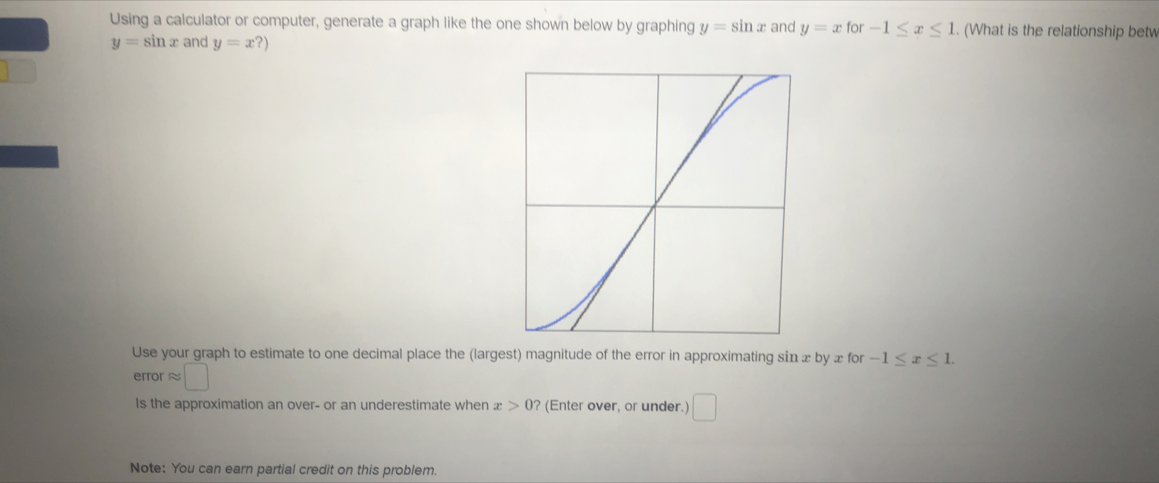 Solved Using a calculator or computer, generate a graph like | Chegg.com