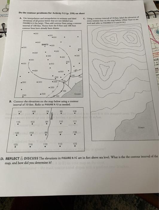 Solved This lab introduces topographic maps and various | Chegg.com
