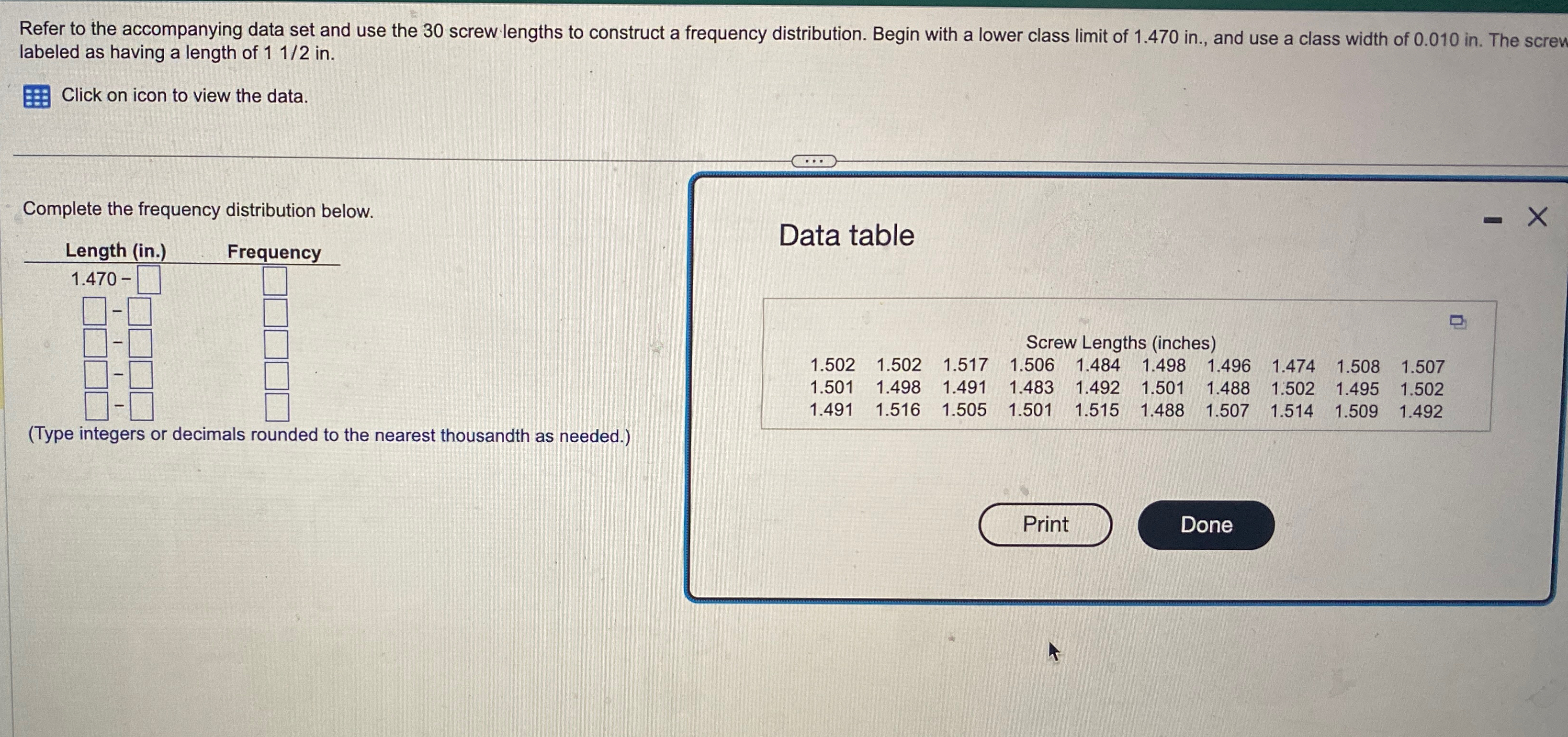 Solved Refer to the accompanying data set and use the 30 | Chegg.com