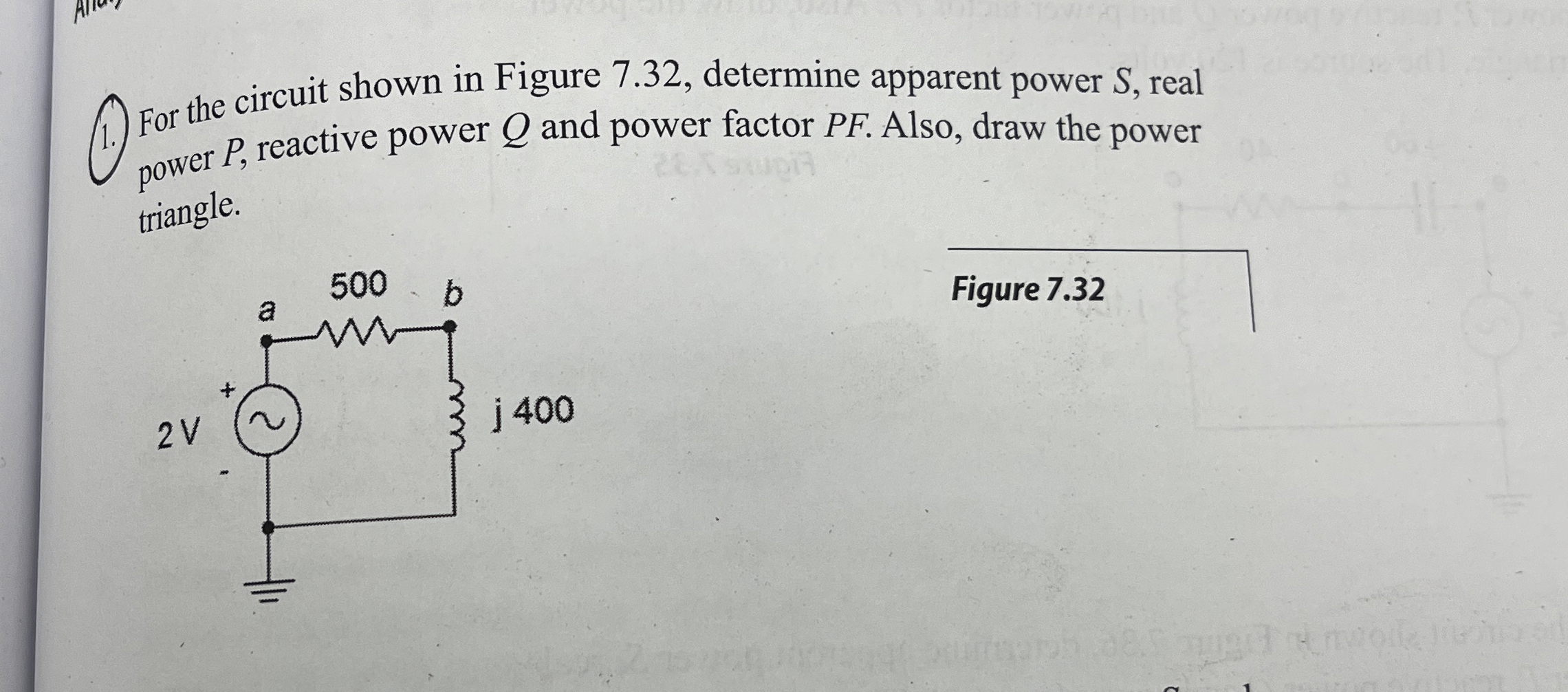 Solved For the circuit shown in Figure 7.32, ﻿determine | Chegg.com