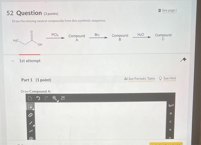 Solved 52 Question (3 points) Q See pagei Draw the missing | Chegg.com