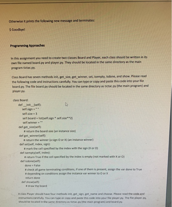Solved write in python. PLEASE DO THIS ACCORDING TO THE | Chegg.com