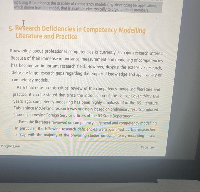 Solved using this report write the research deficiencies | Chegg.com