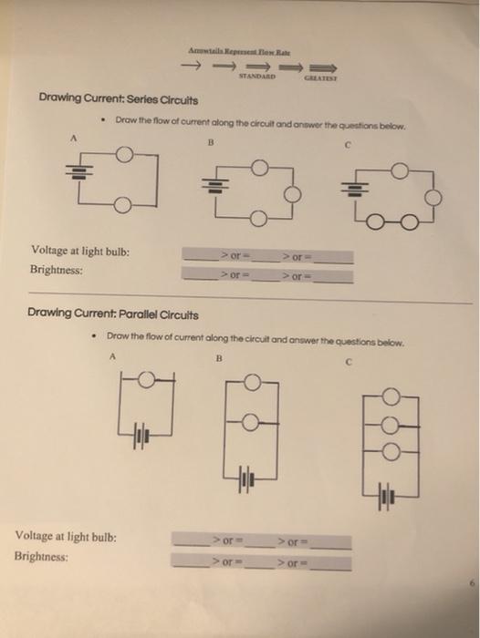 Solved Aspecte a STANDARD Drawing Current: Series Circuits | Chegg.com