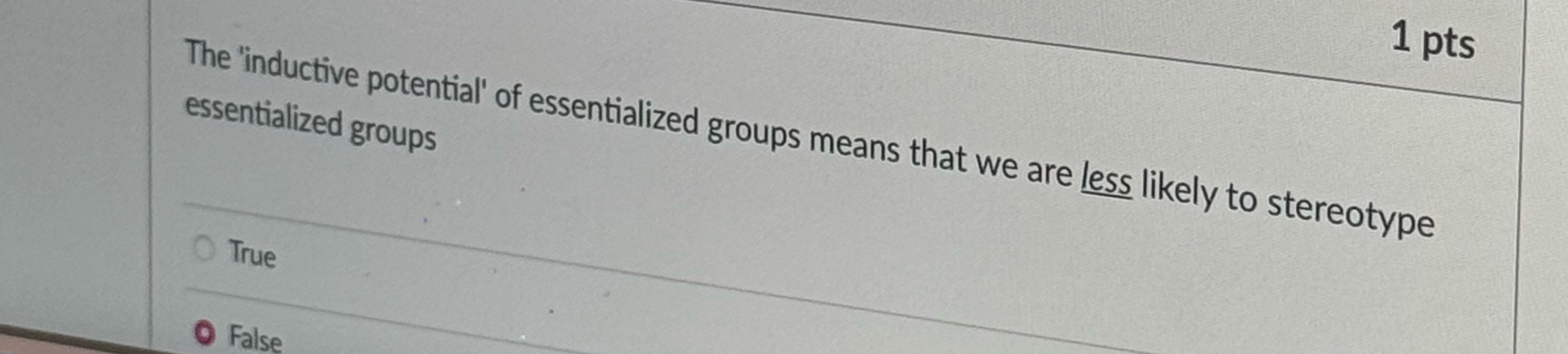 Solved 1ptsThe 'inductive potential' of essentialized groups | Chegg.com