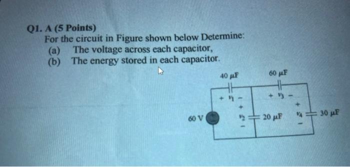 Solved Q1. A (5 Points) For the circuit in Figure shown | Chegg.com