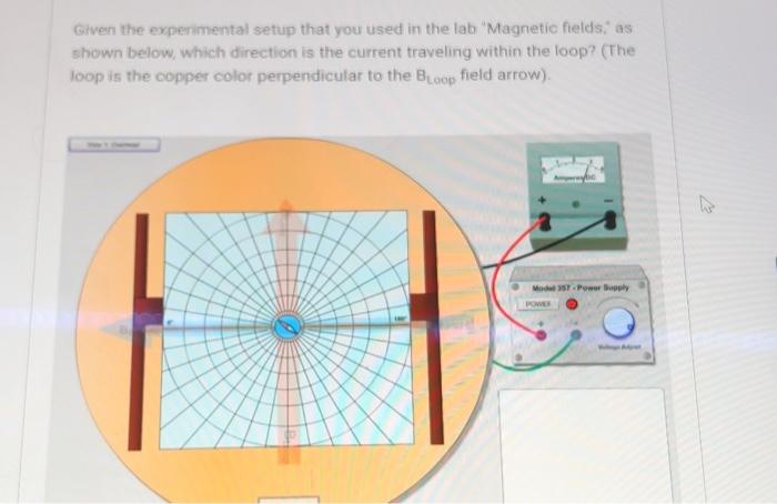 Solved Given the experimental setup that you used in the lab | Chegg.com