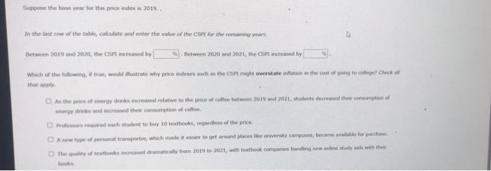 Solved 1. Calculating Inflation Using A Simple Price Index | Chegg.com