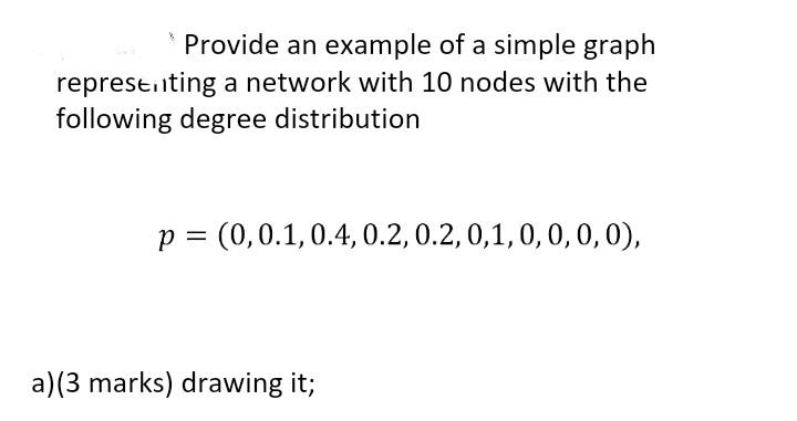 Solved Provide an example of a simple graph represt, iting a | Chegg.com