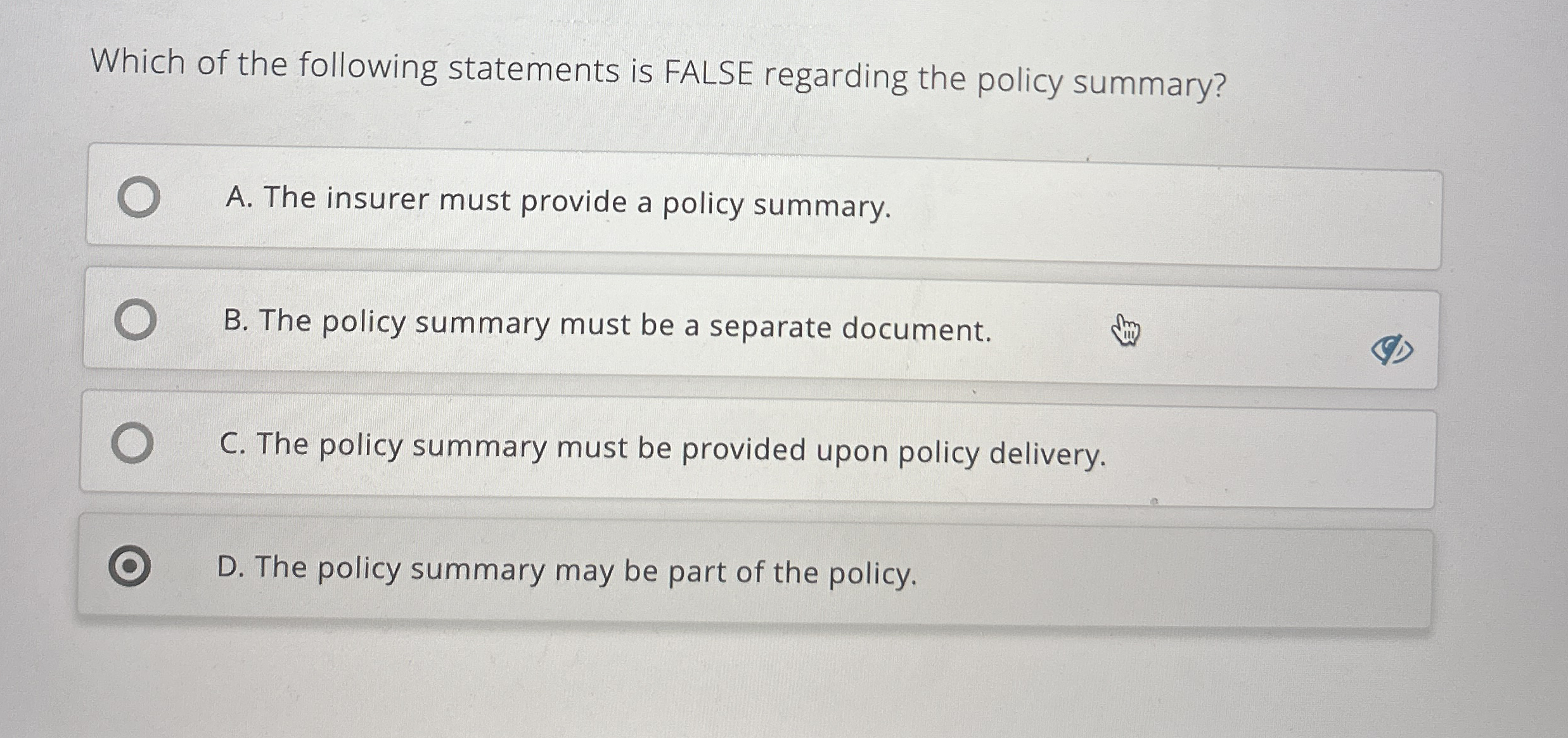 Solved Which of the following statements is FALSE regarding | Chegg.com