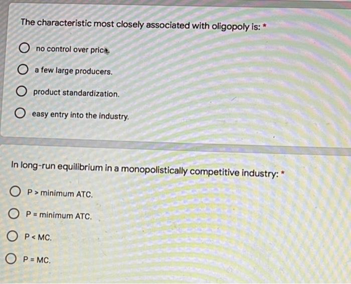 Solved The characteristic most closely associated with | Chegg.com