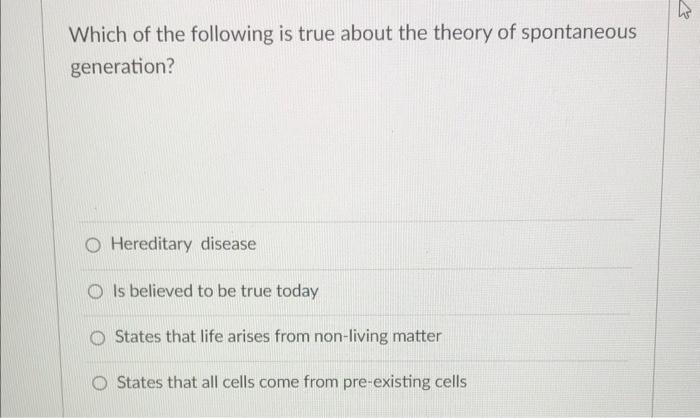 Solved S Which Of The Following Is True About The Theory Of Chegg