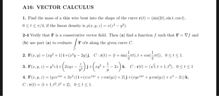 Solved 4 F R Y Yze V 3ar22 I Xze V Z Cos Yz Chegg Com