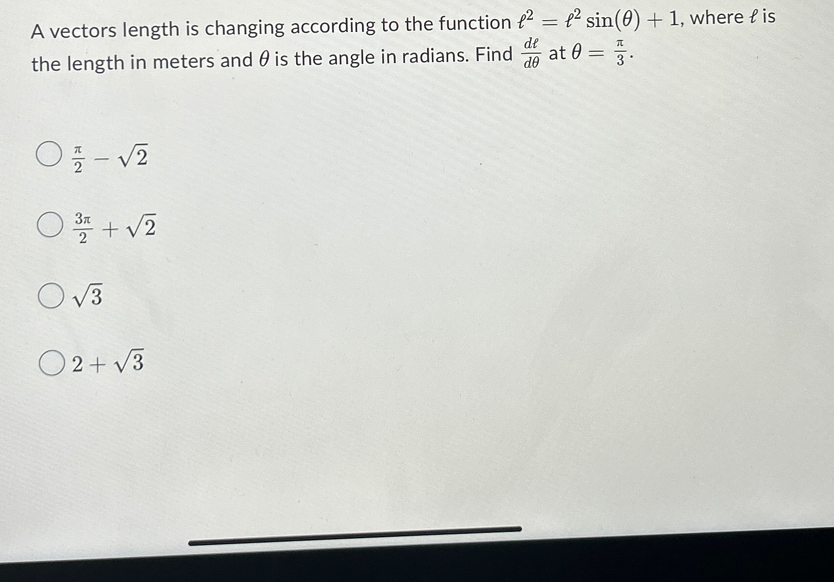 Solved A vectors length is changing according to the | Chegg.com