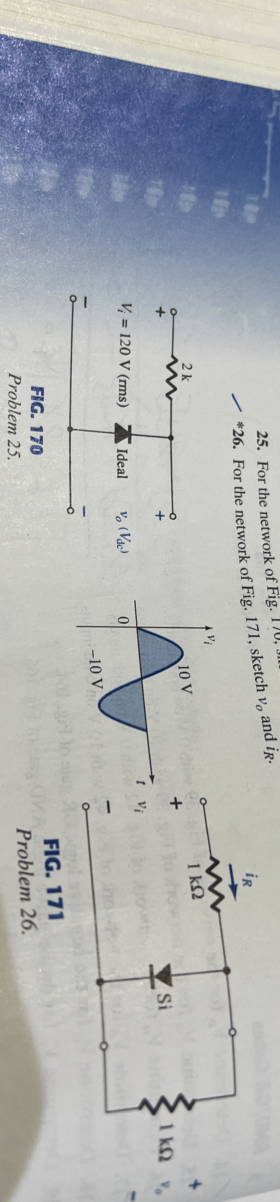 Solve problem 26 ﻿For the network of Fig.*26. ﻿For