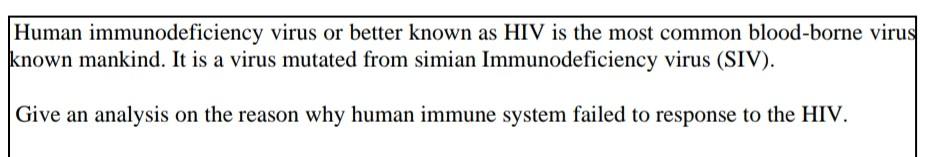 case study human immunodeficiency virus answers